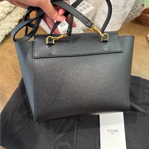 Celine Black nano belt Crossbody Bag - Picture 3 of 16